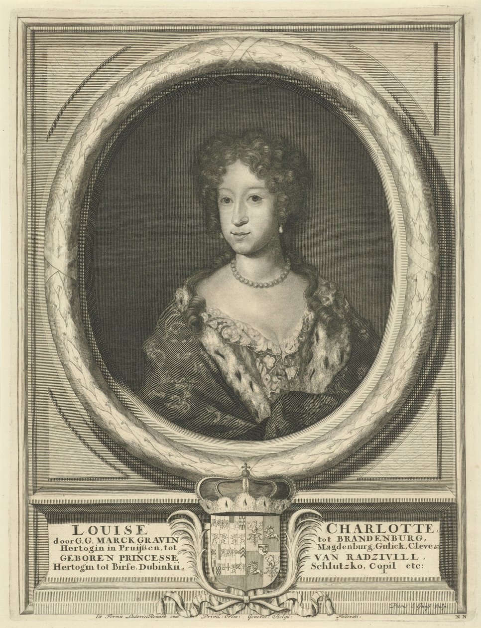 Ludvika Karalina Radzivił. Ludvika Karalina Radziwił (1688-1711). tekijältä Pieter van Gunst