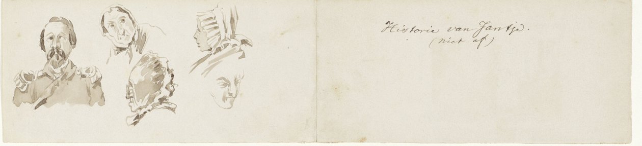 Muutamia luonnoksia Jantjen historiasta Jantjen historia. (ei valmis) (otsikko esineessä) tekijältä Pieter van Loon