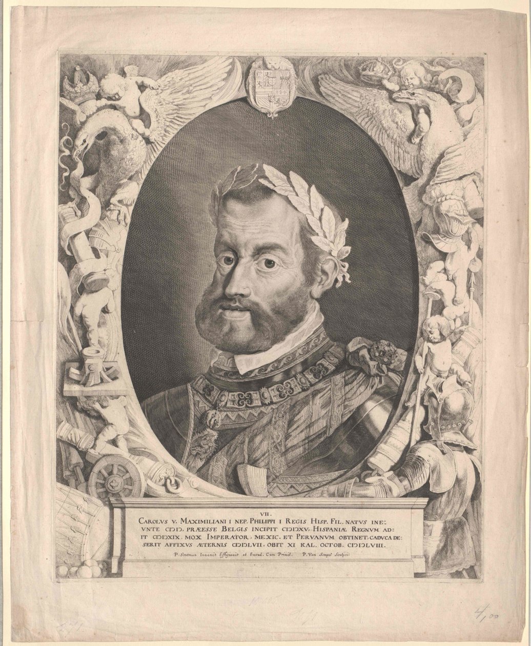 Pyhän Rooman keisari Kaarle V (painettu) tekijältä Pieter van Sompel