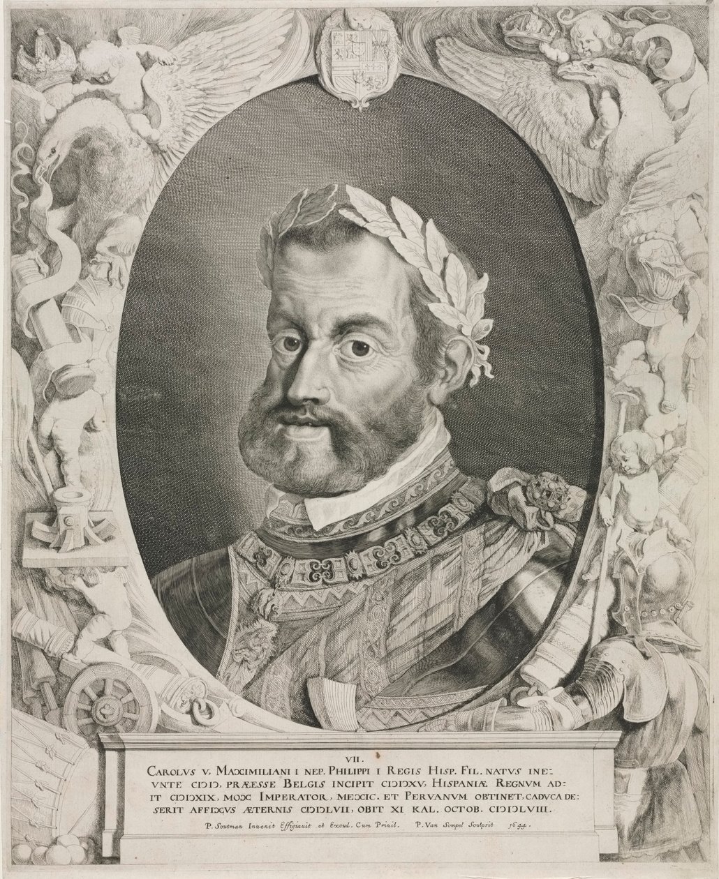Keisari Kaarle V:n muotokuva, 1644. tekijältä Pieter van Sompel