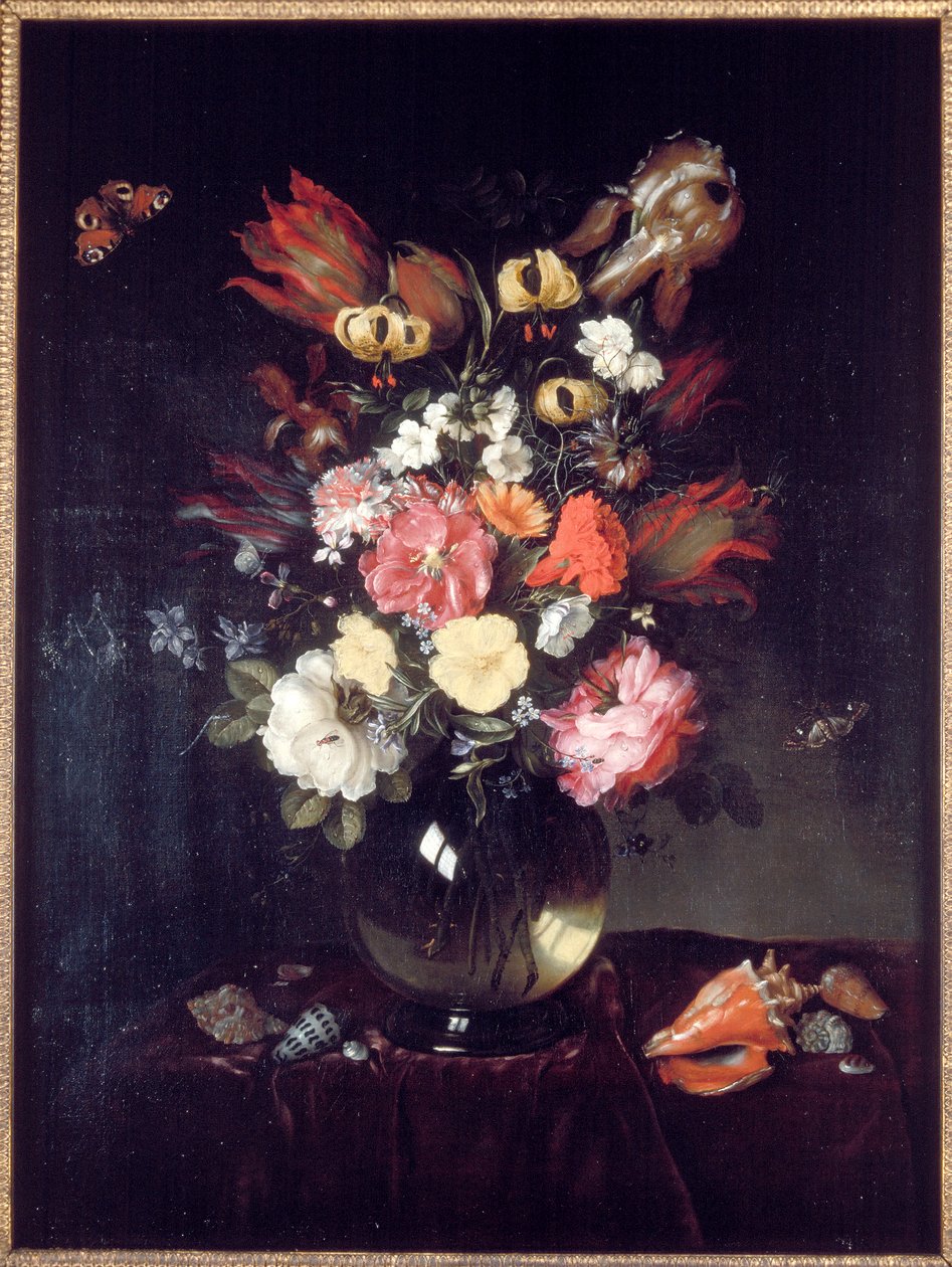 "Maljakko ja kukat", 1655. tekijältä Pieter van de Venne