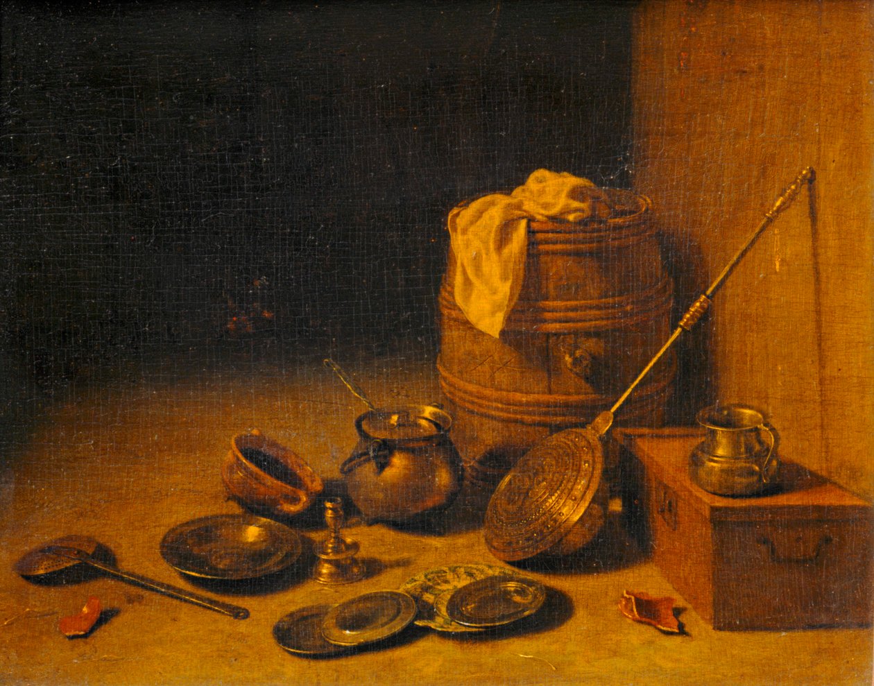 Ustensiles de cuisine - Keittiövälineet ... tekijältä Pieter van den (c.1613 c.73) Bosch