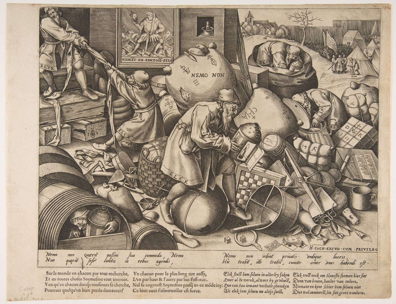 Jokamies, n. 1558. tekijältä Pieter van der Heyden