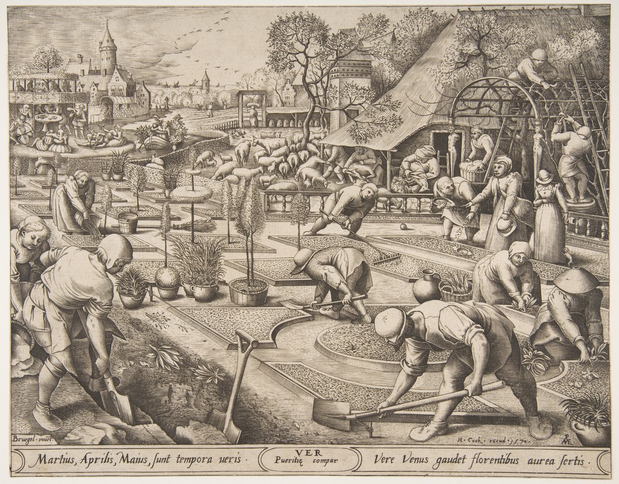 Spring Ver from The Seasons, 1570. tekijältä Pieter van der Heyden