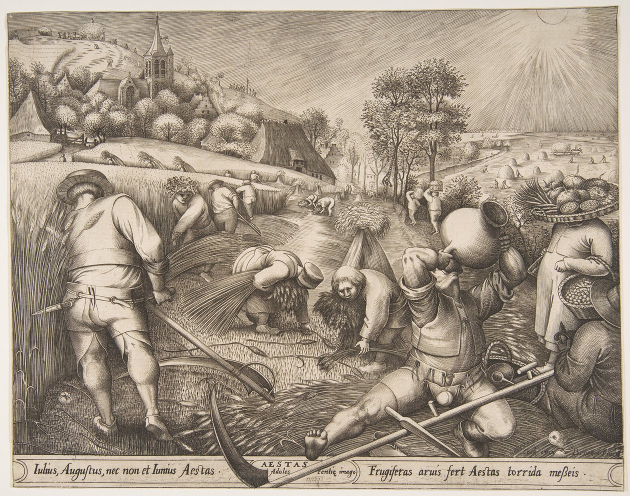 Summer Aestas sarjasta The Seasons, 1570. tekijältä Pieter van der Heyden