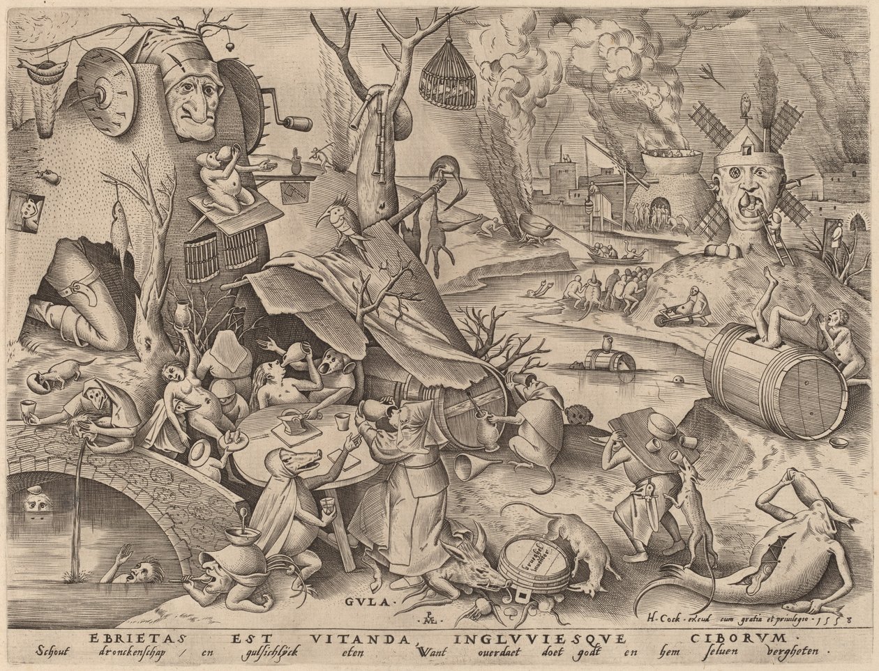 Mässäily tekijältä Pieter van der Heyden after Pieter Bruegel the Elder