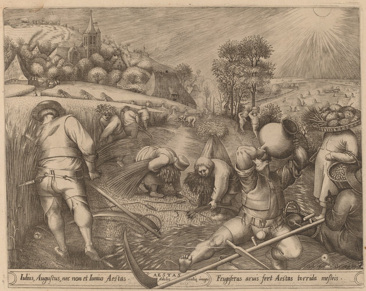 Kesä tekijältä Pieter van der Heyden after Pieter Bruegel the Elder