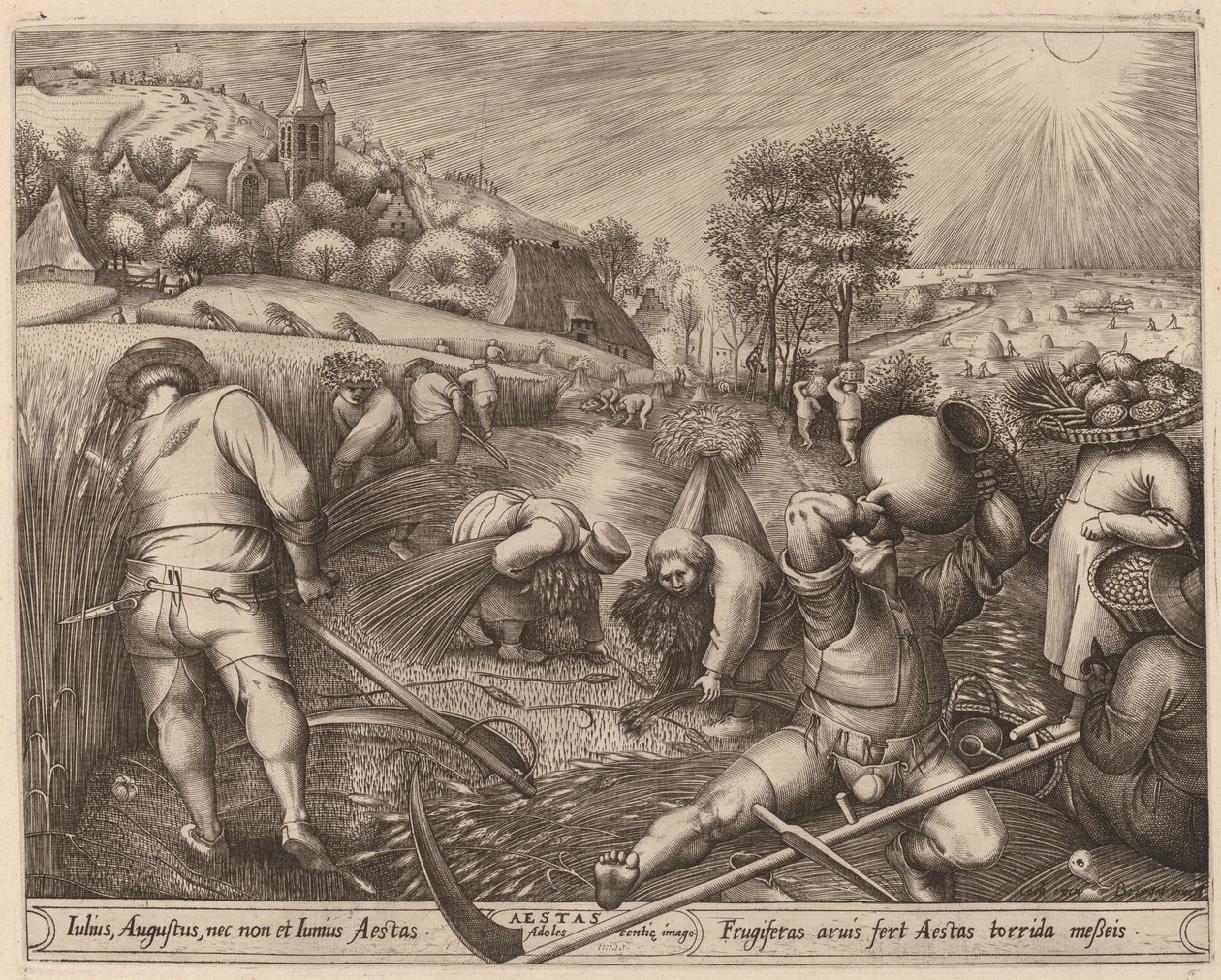 Kesä tekijältä Pieter van der Heyden after Pieter Bruegel the Elder