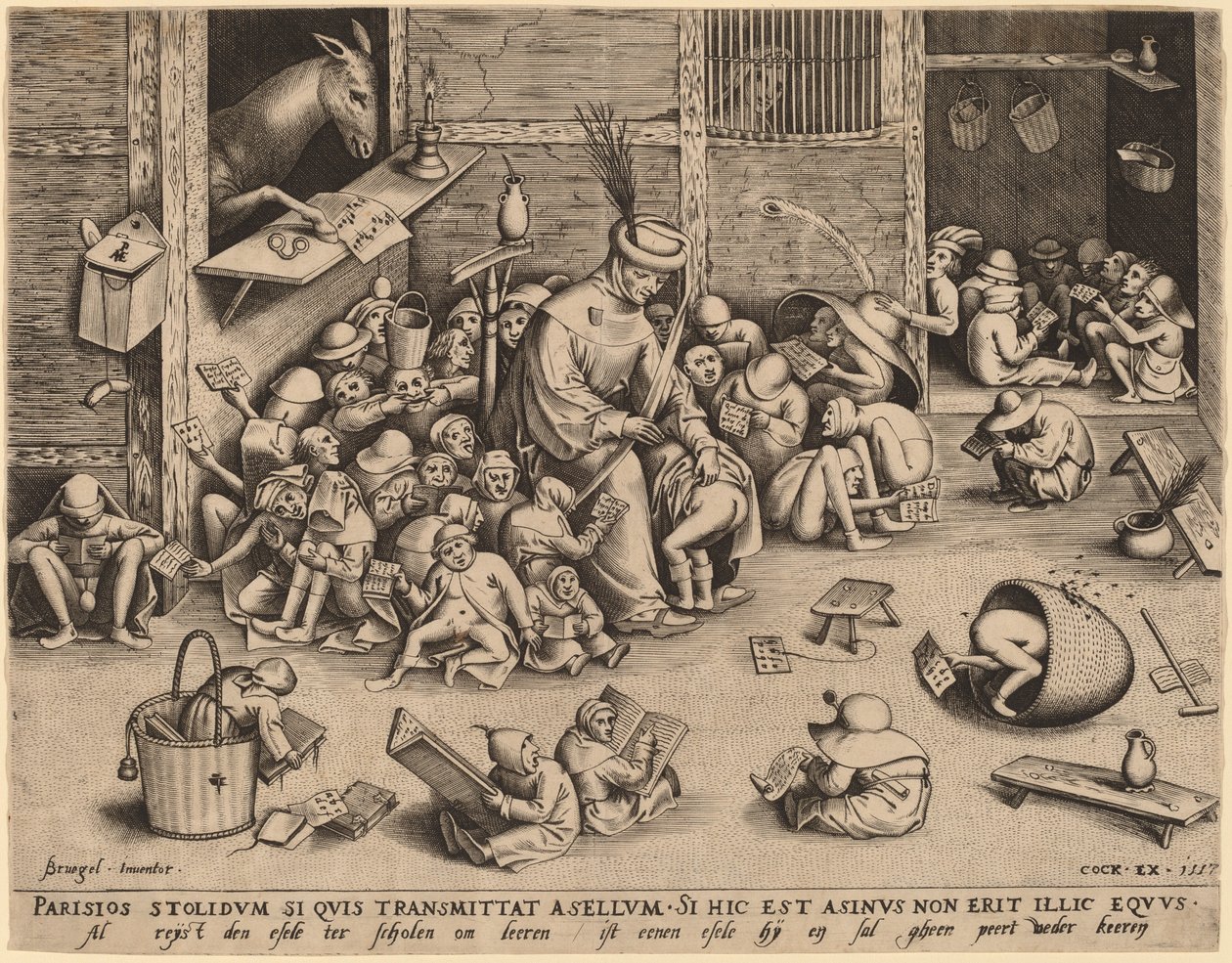 Perse koulussa tekijältä Pieter van der Heyden after Pieter Bruegel the Elder
