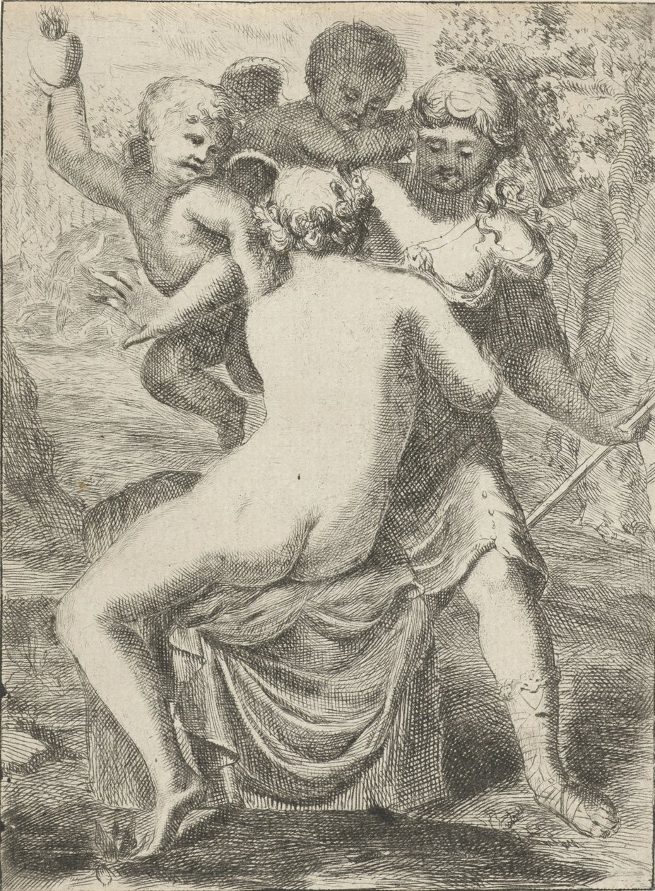 Jupiter viettelee Callistoa tekijältä Pieter van der Plas (II)