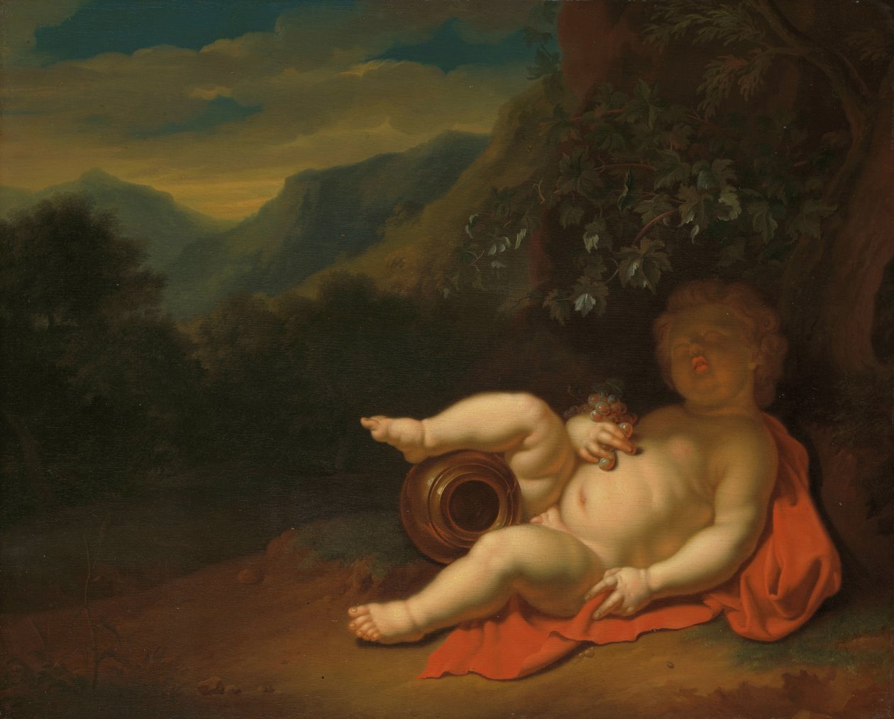 Lapsi Bacchus tekijältä Pieter van der Werff