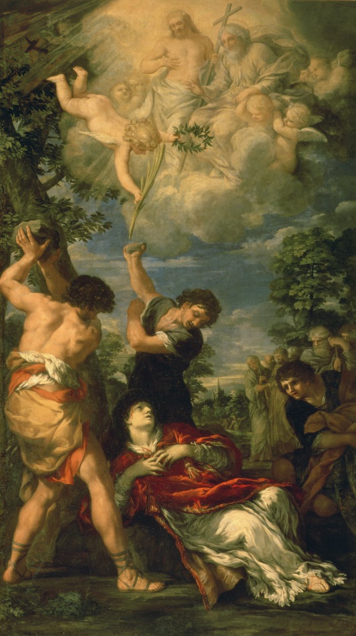 Pyhän Stefanoksen marttyyrikuolema, 1660 tekijältä Pietro da Cortona
