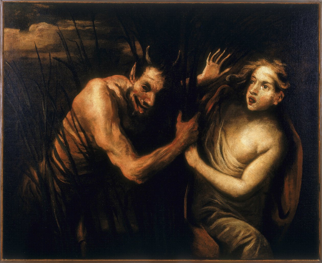 Pan ja Syringa, n. 1630-1678 tekijältä Pietro della Vecchia