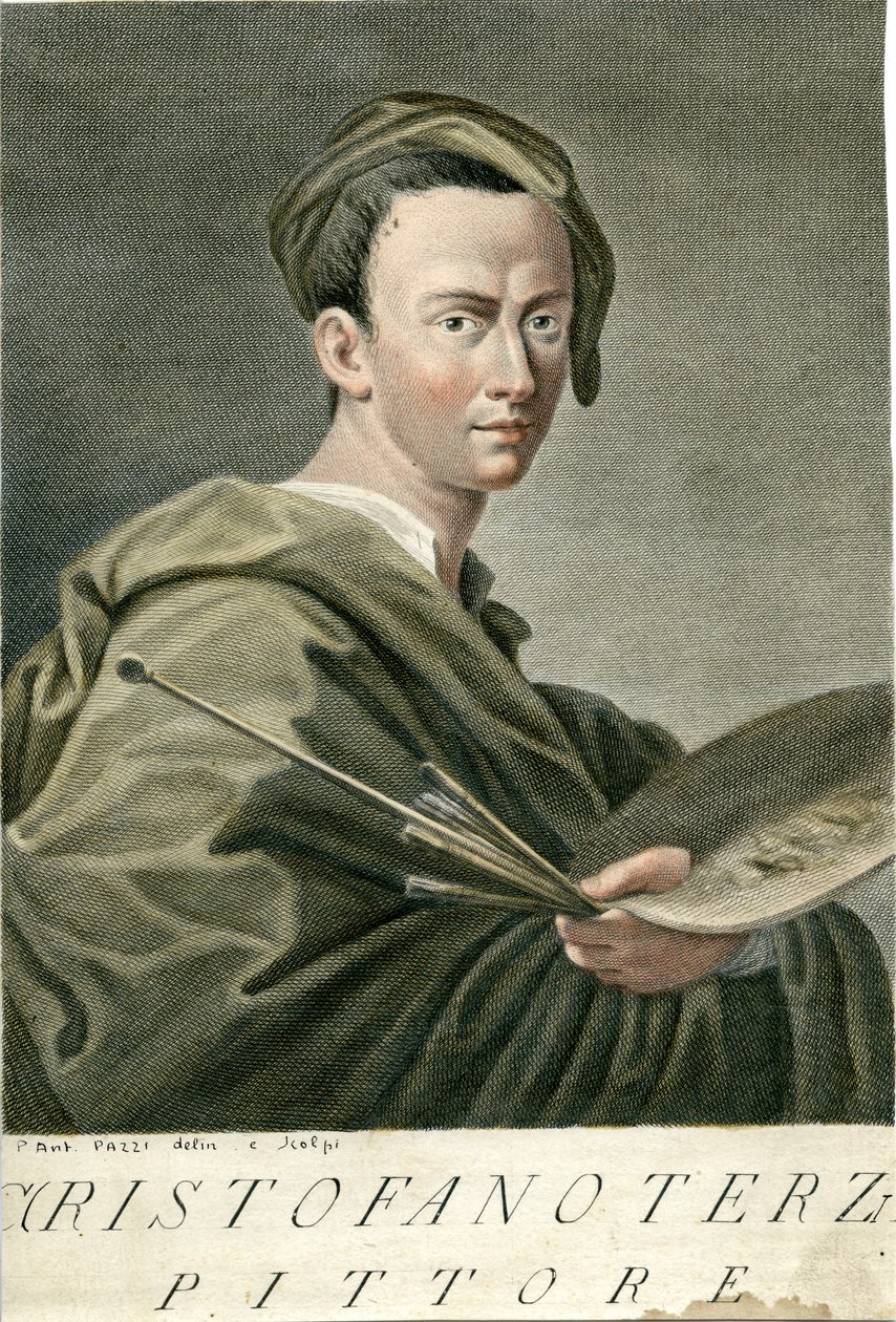 muotokuva gravé tekijältä Pietro Antonio Pazzi