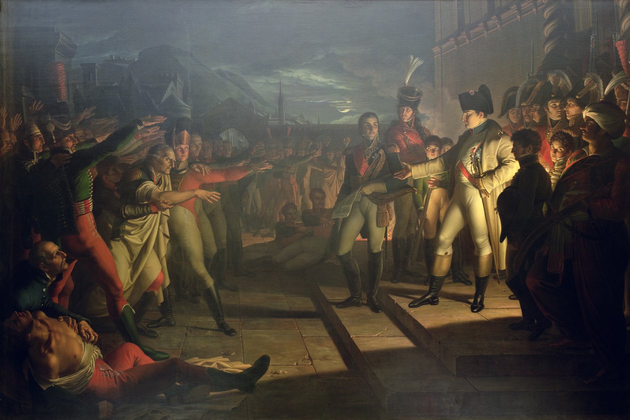 Sassonien vala Napoleon Bonapartelle (1769-1821) Jena-Auerstadtin taistelun jälkeen, 14. lokakuuta 1806, 1820 (katso myös 80249)d tekijältä Pietro Benvenuti
