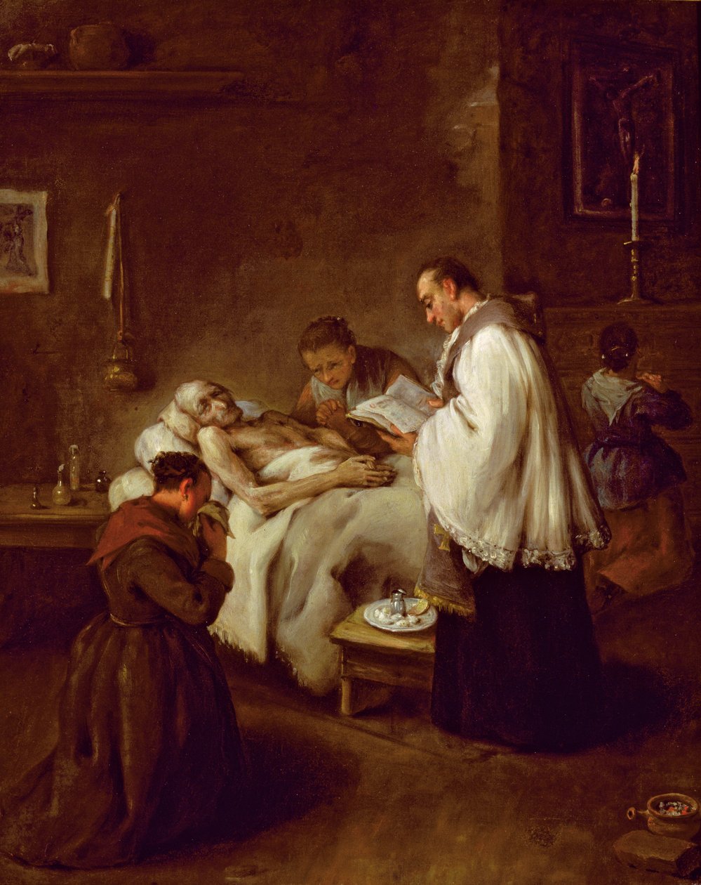 Extreme Unction, n. 1755 tekijältä Pietro Longhi