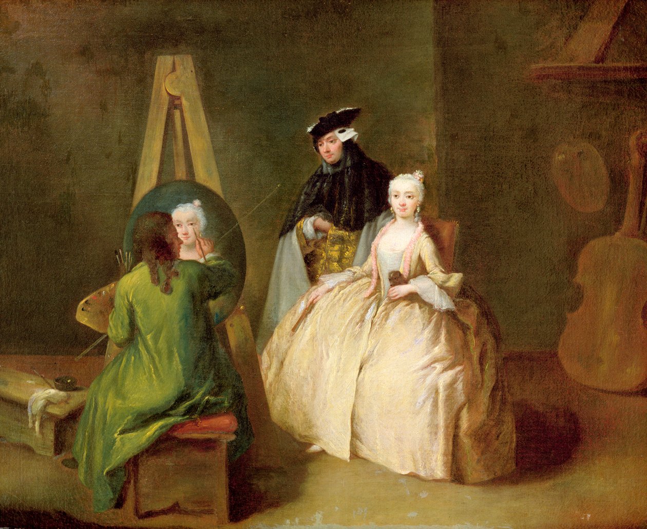 Taiteilijan ateljee, noin 1746 tekijältä Pietro Longhi