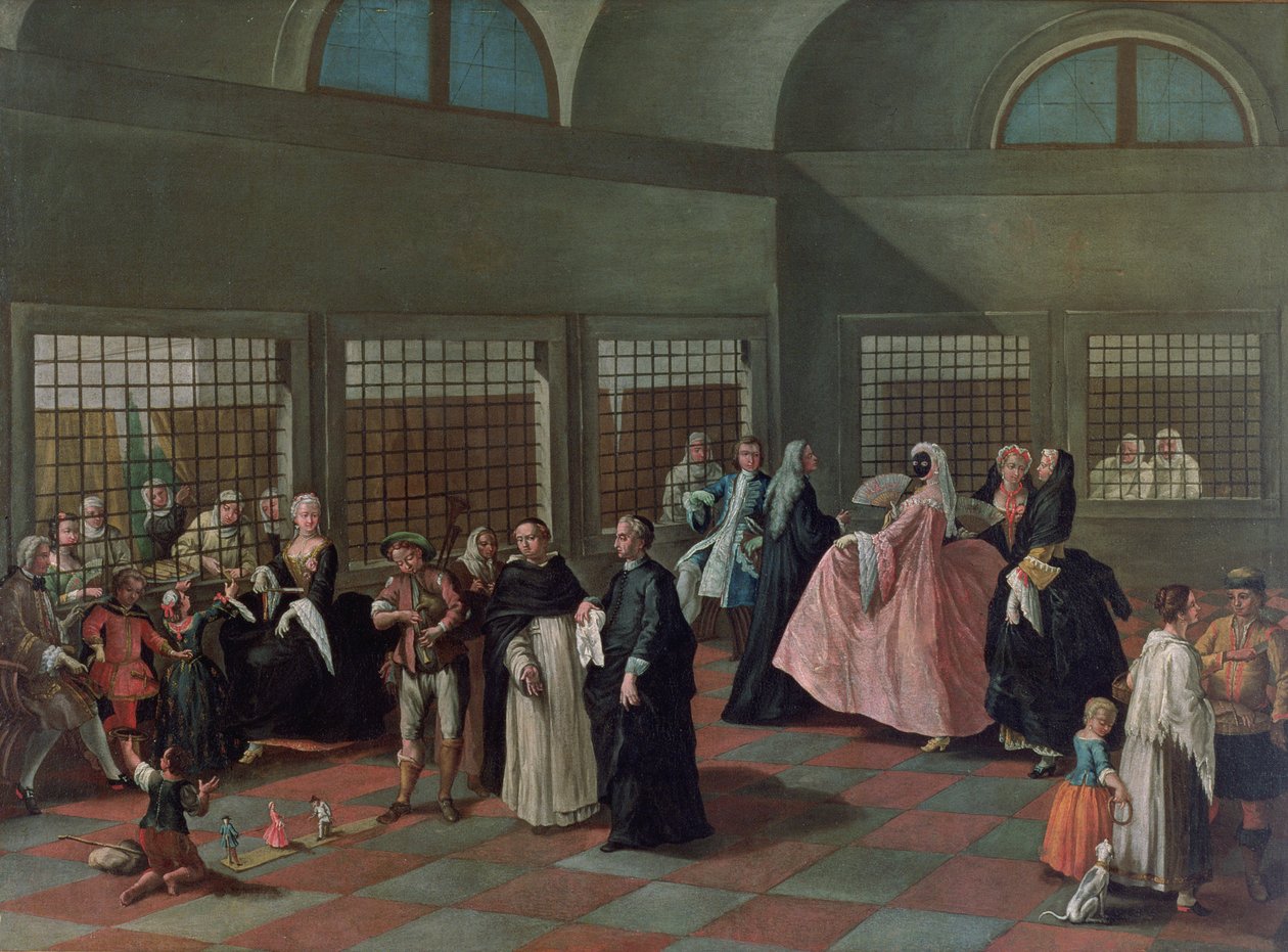 Vierailuhuone luostarissa tekijältä Pietro Longhi