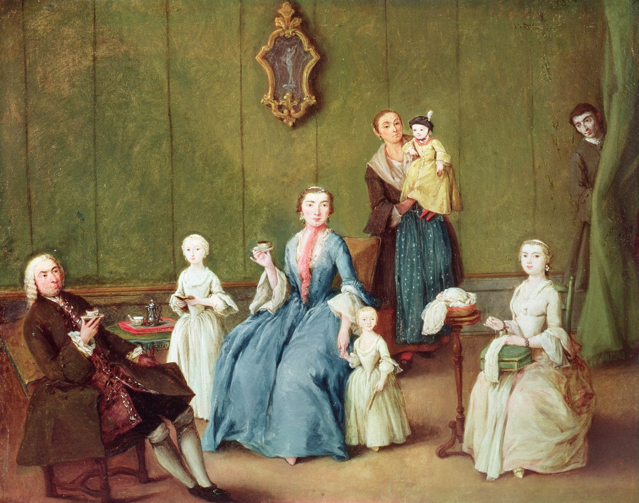 Venetsialainen perhe tekijältä Pietro Longhi