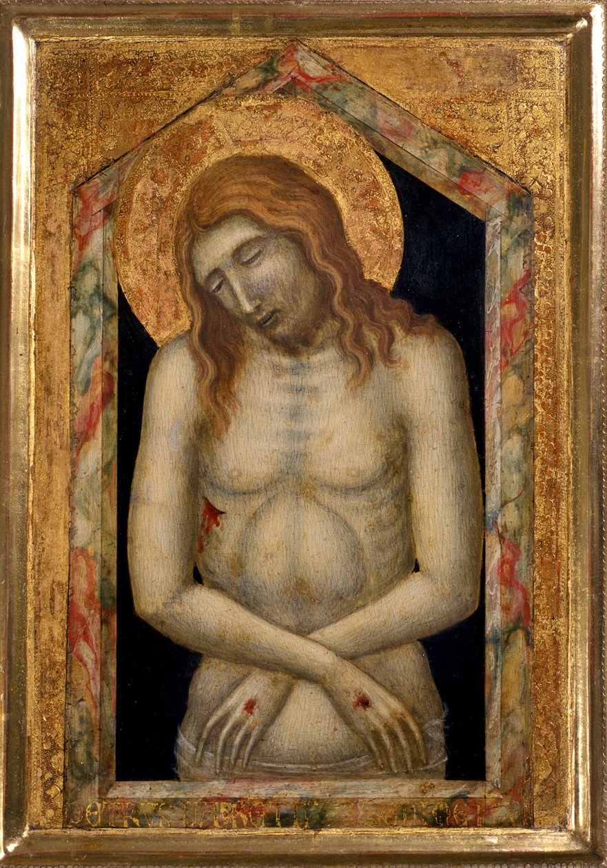 Kristus kärsii, n. 1330 (tempera puulla) tekijältä Pietro Lorenzetti
