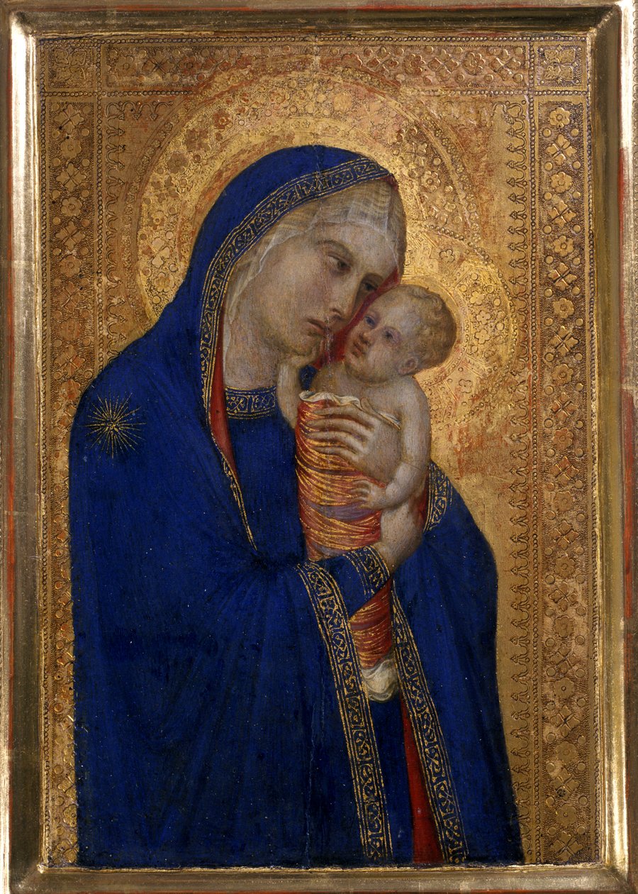 Madonna ja lapsi, n. 1330 (tempera puulla) tekijältä Pietro Lorenzetti
