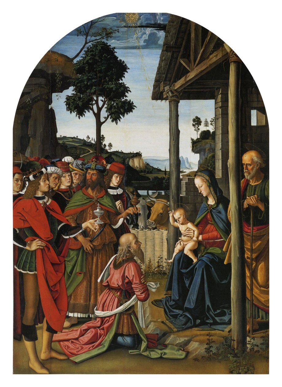 Adorazione dei Magi tekijältä Pietro Perugino