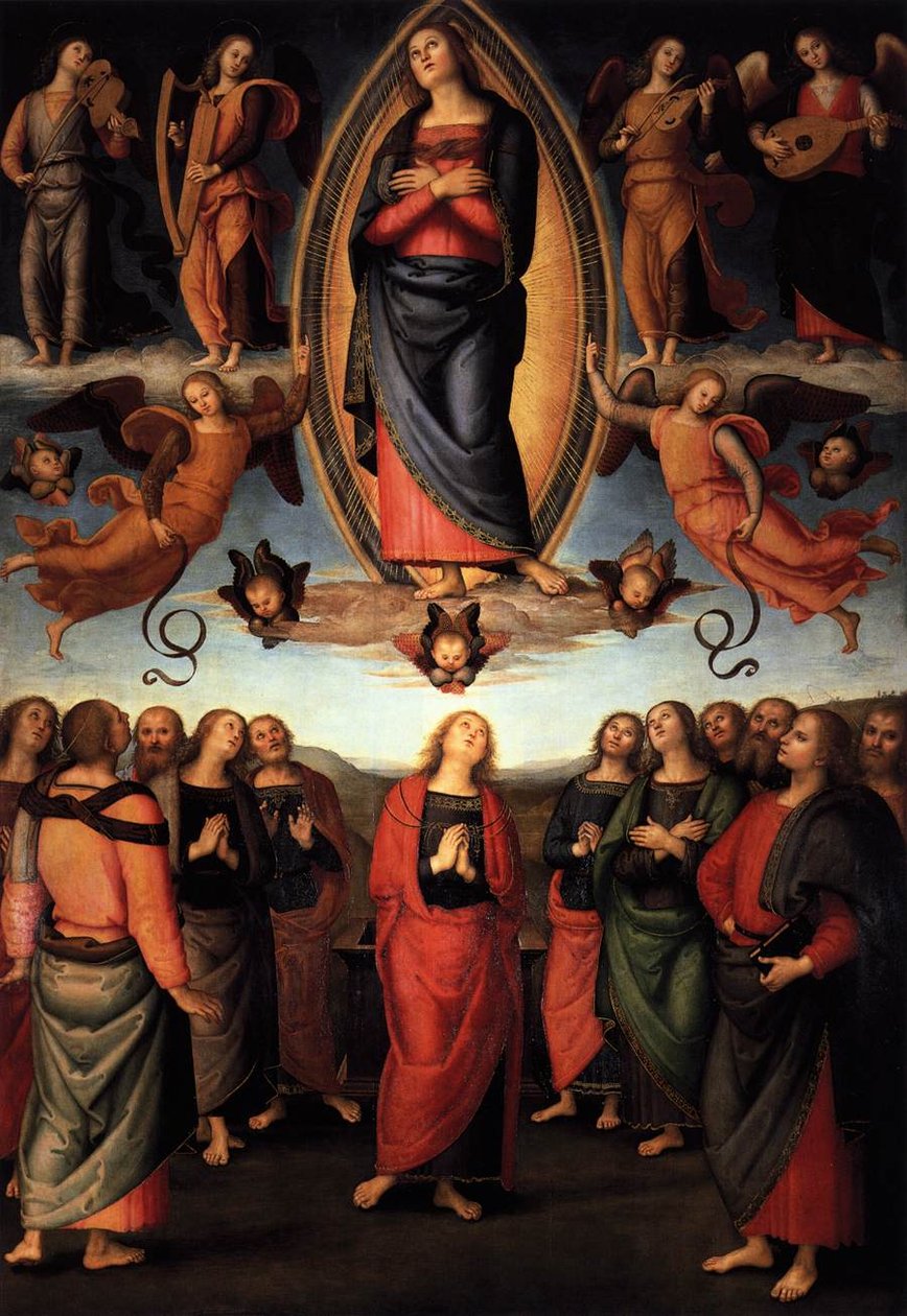 Marian taivaaseenastuminen tekijältä Pietro Perugino
