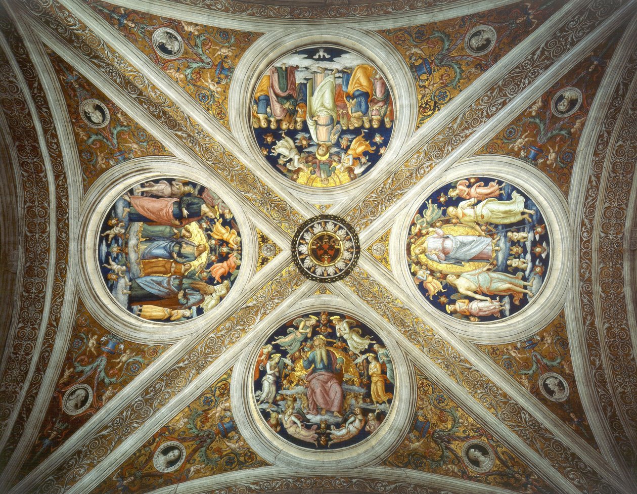 Bóveda de la Estancia del Incendio del Borgo tekijältä Pietro Perugino
