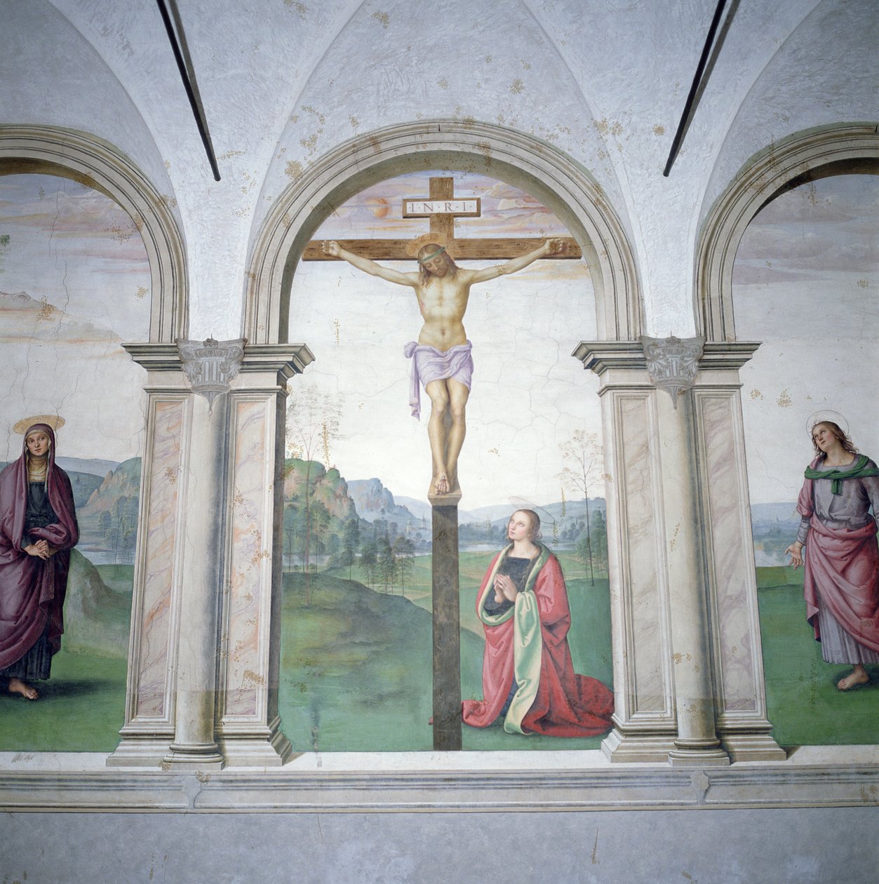 Ristiinnaulitseminen, 1493-6 (katso myös 169448) tekijältä Pietro Perugino