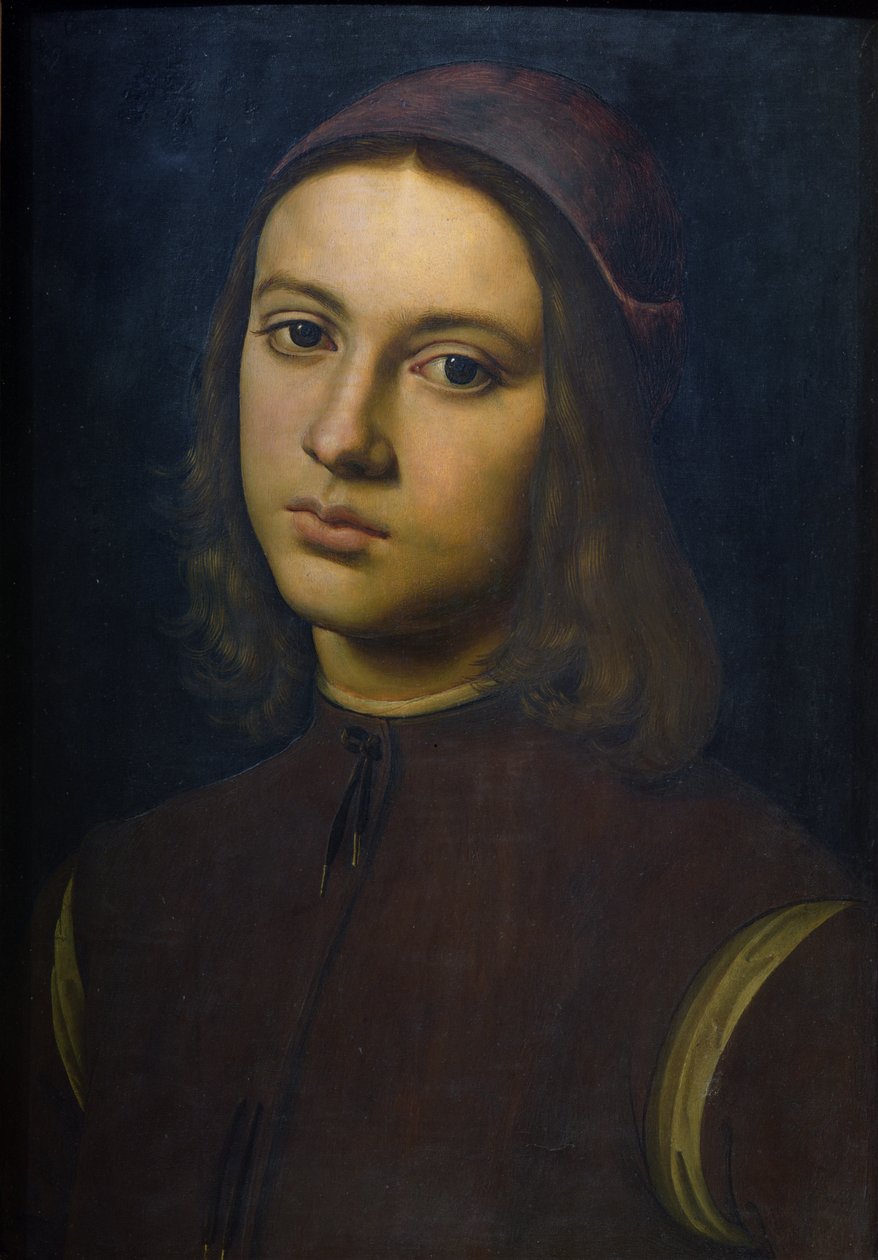 Nuoren miehen muotokuva, 1495 tekijältä Pietro Perugino