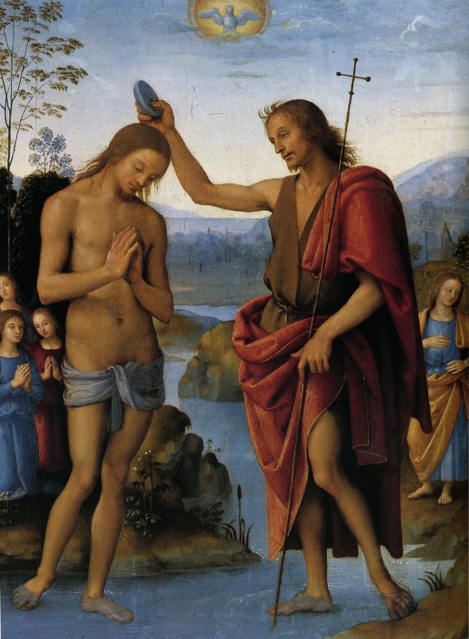 Kristuksen kaste tekijältä Pietro Perugino