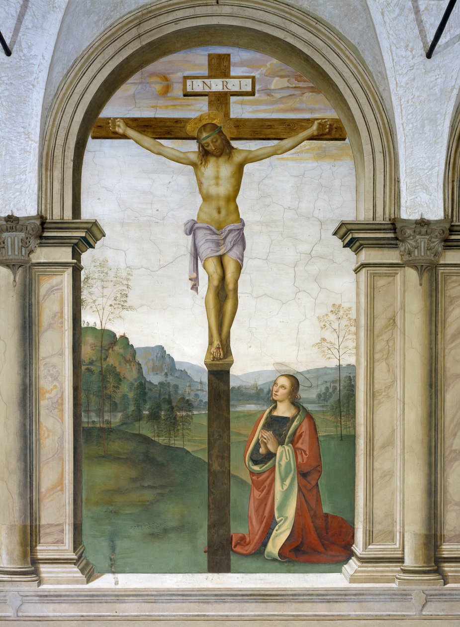 Ristiinnaulitseminen, 1494-1496 tekijältä Pietro Perugino