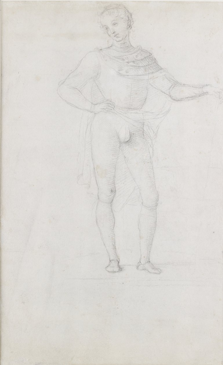 Verso: Tutkimus hahmosta tiekien palvonnassa, WA1846.5 tekijältä Pietro Perugino