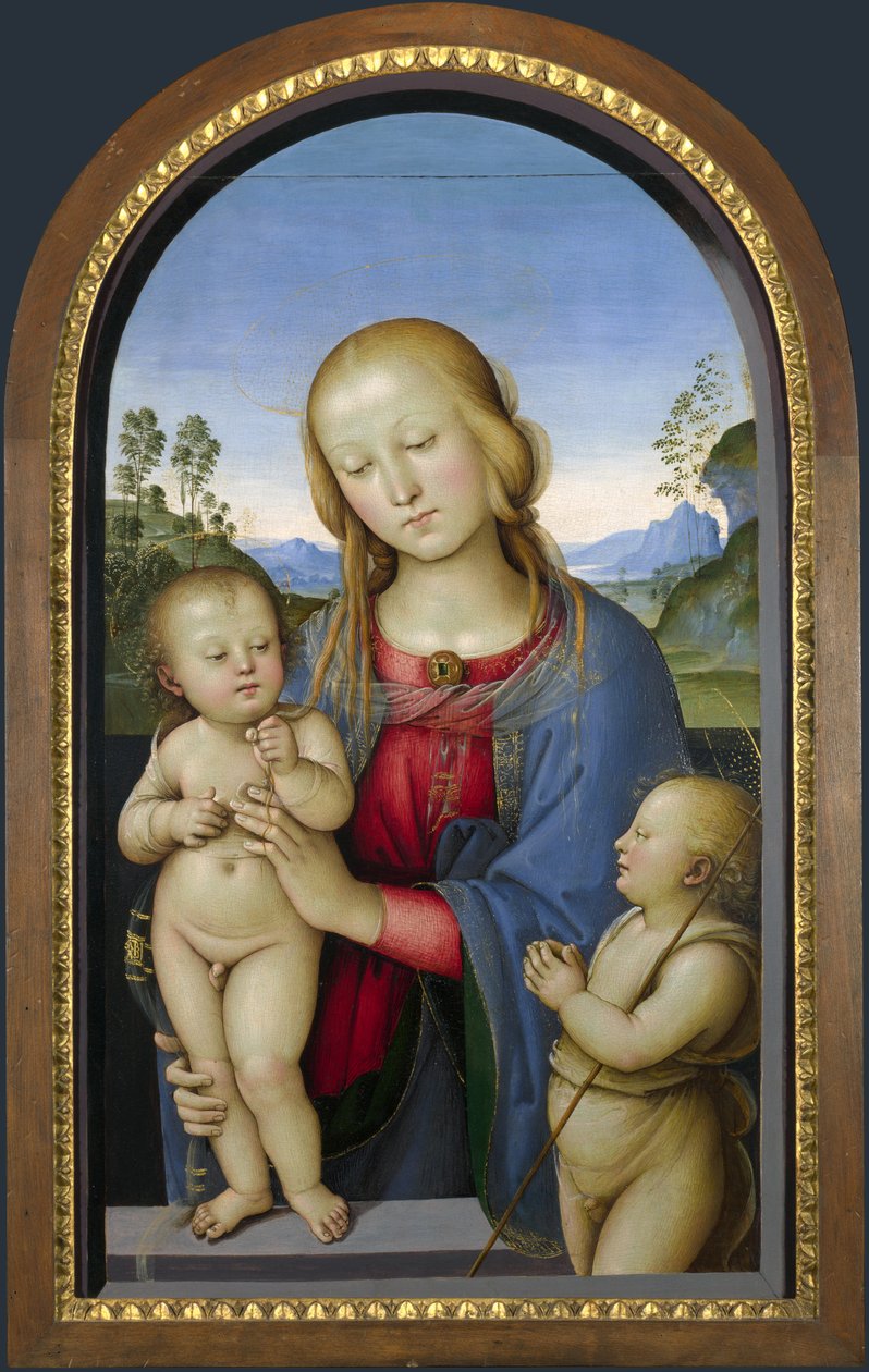 madonna mit Hl. Johannes dem Täufer tekijältä Pietro Perugino