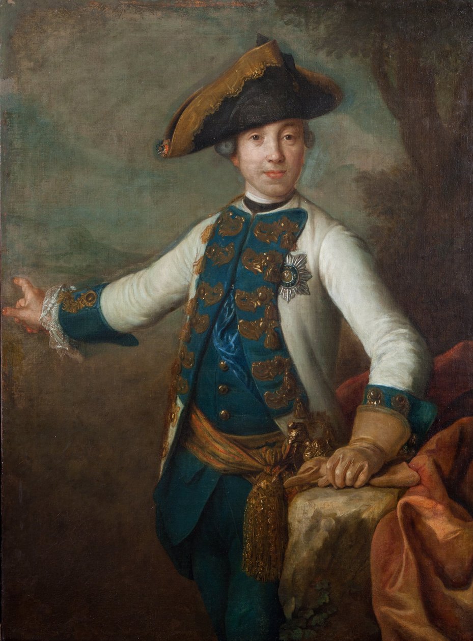 Muotokuva suuriruhtinas Peter Fedorovichista (myöhemmin Venäjän Pietari III) tekijältä Pietro Antonio Rotari