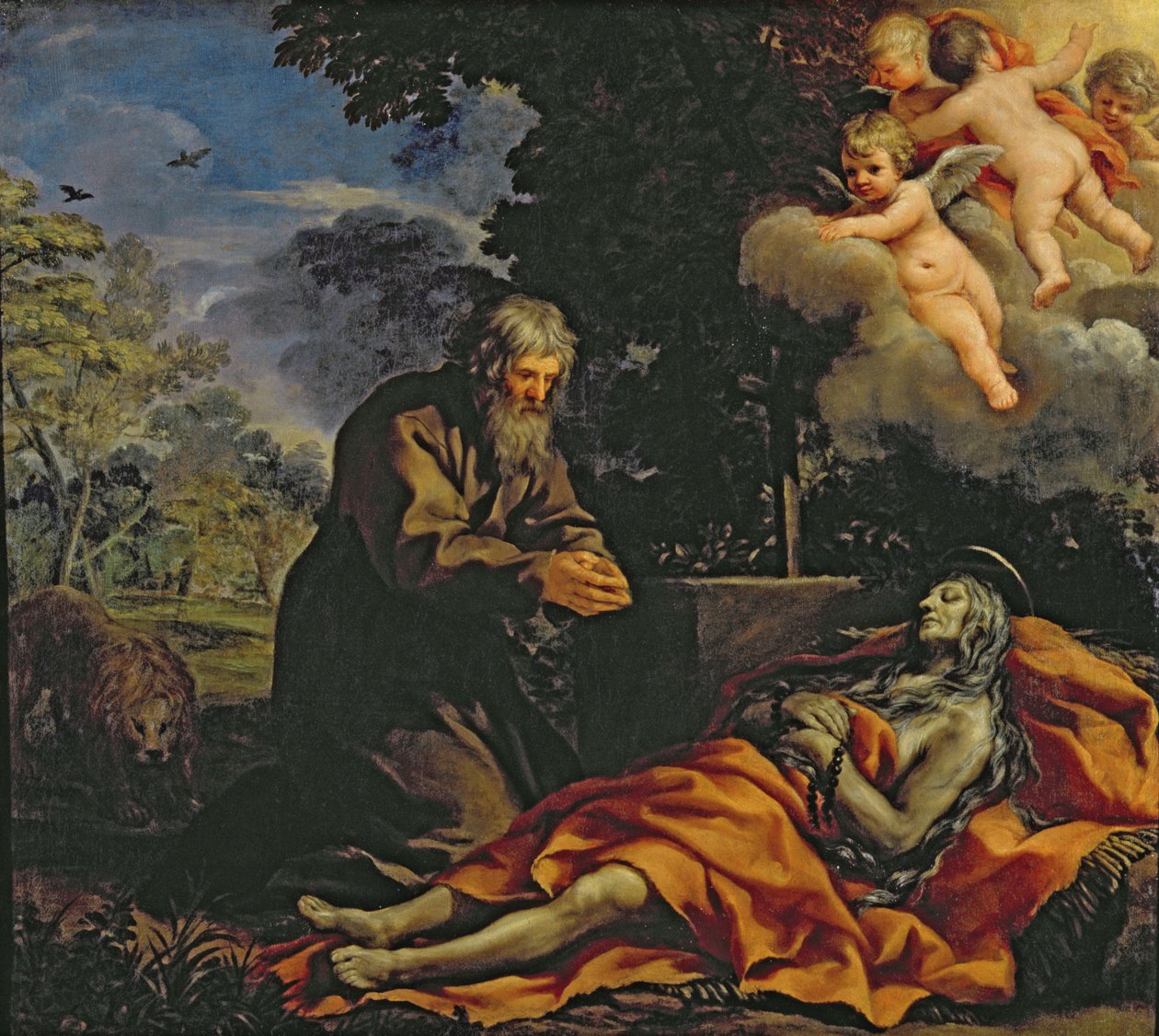 Egyptiläisen Marian kuolema tekijältä Pietro da Cortona