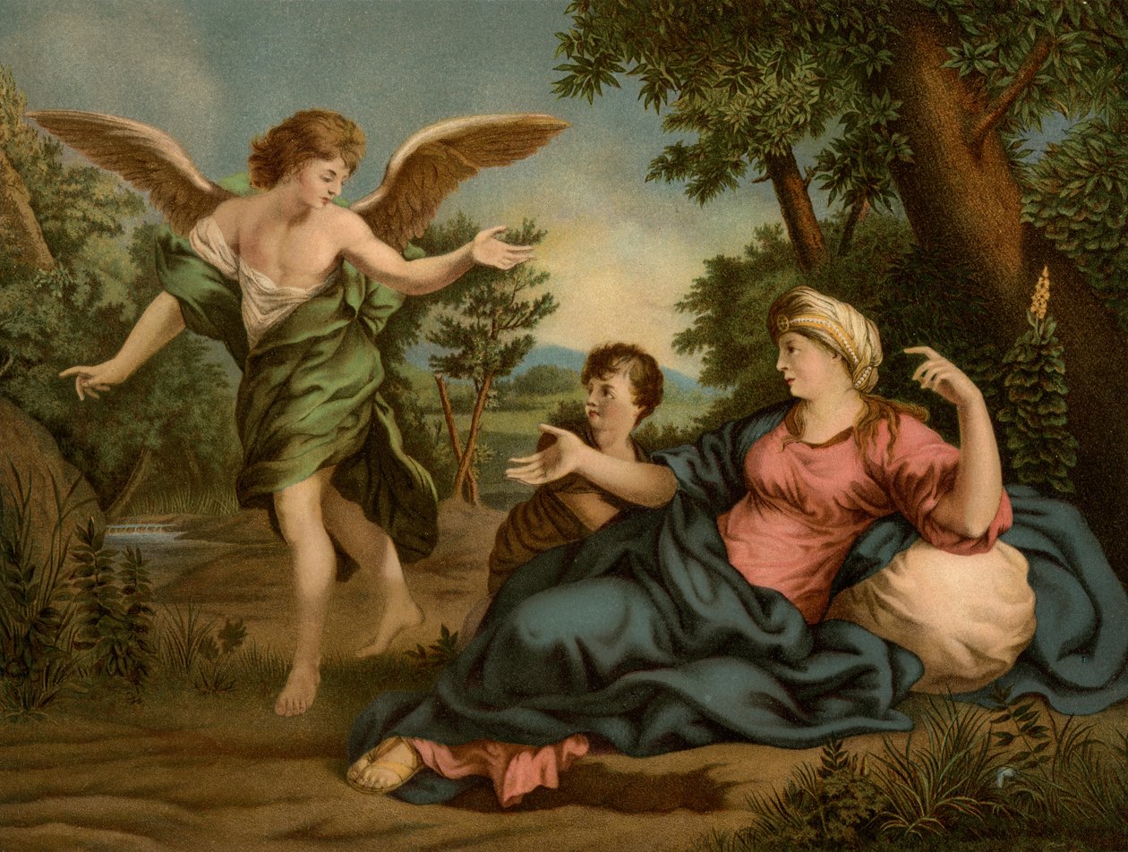 Hagar ja Ismael autiomaassa tekijältä Pietro da Cortona