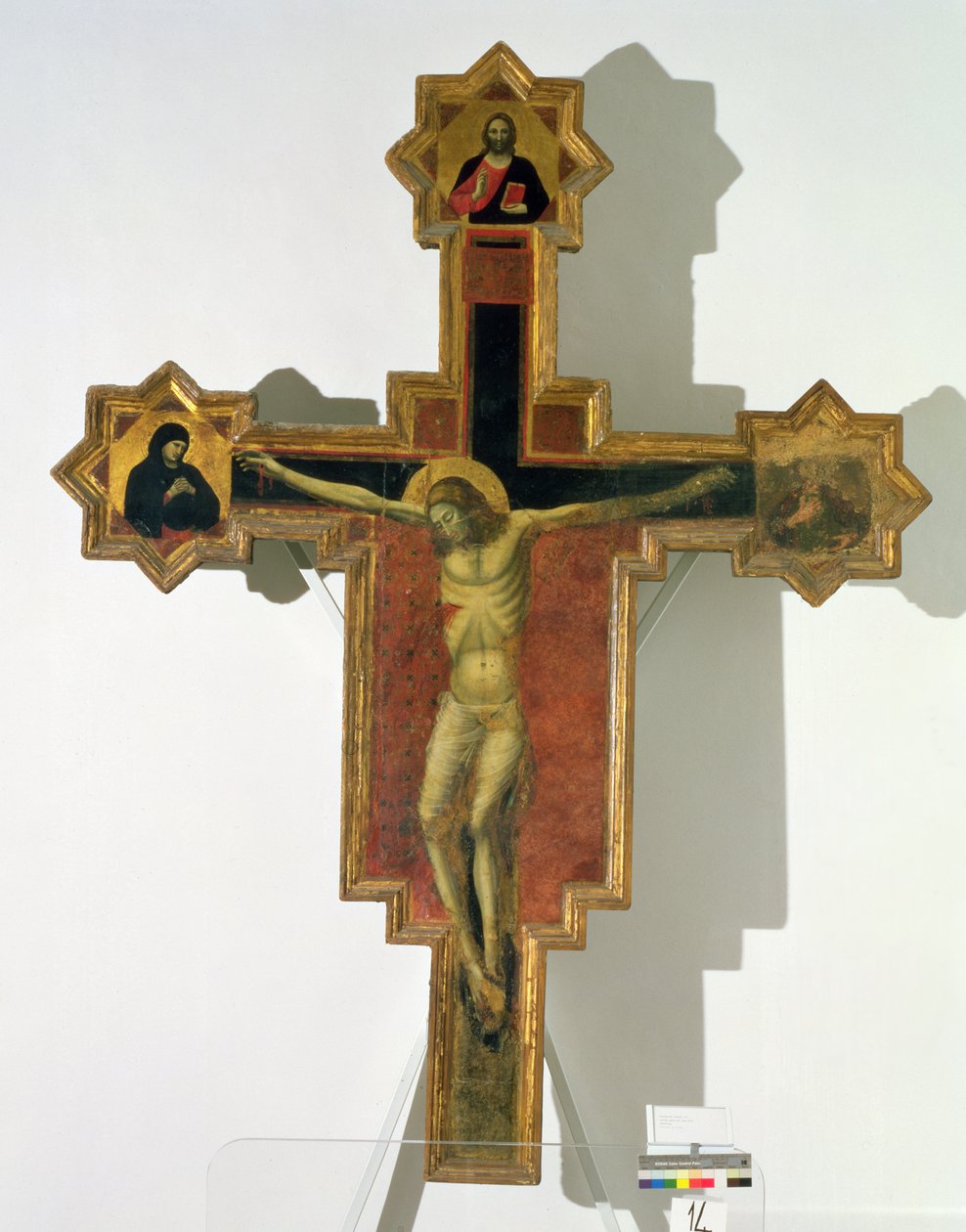 Ristiinnaulitseminen (tempera paneelissa) tekijältä Pietro da Rimini