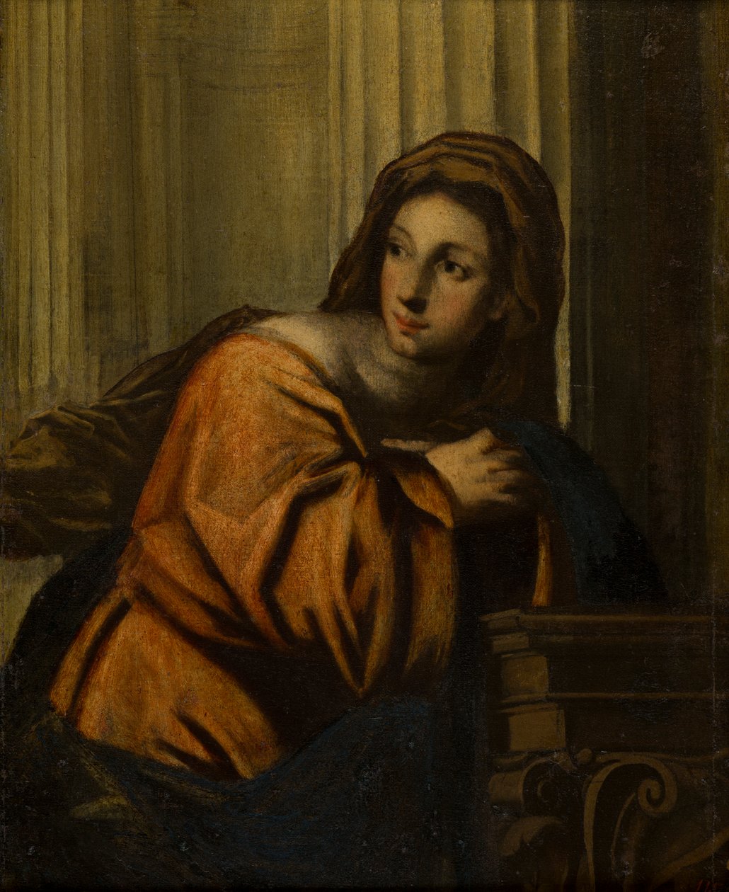 Magdaleenaksi tunnistettu nainen, n. 1623-1678 (Öljy kankaalle liimattu puupaneeliin) tekijältä follower of Pietro Della Vecchia