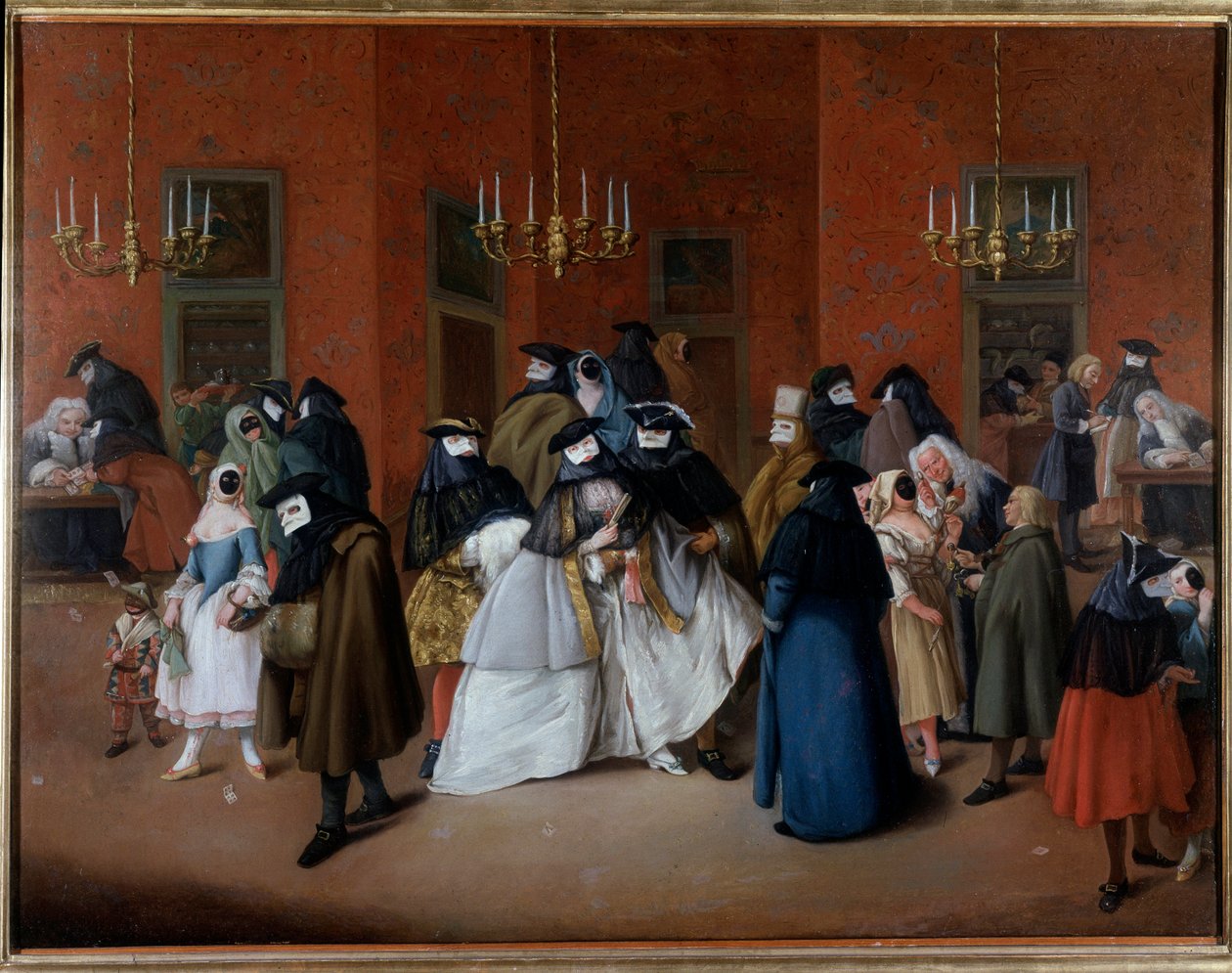 The Foyer (maalaus, n. 1760) tekijältä Pietro (after) Longhi