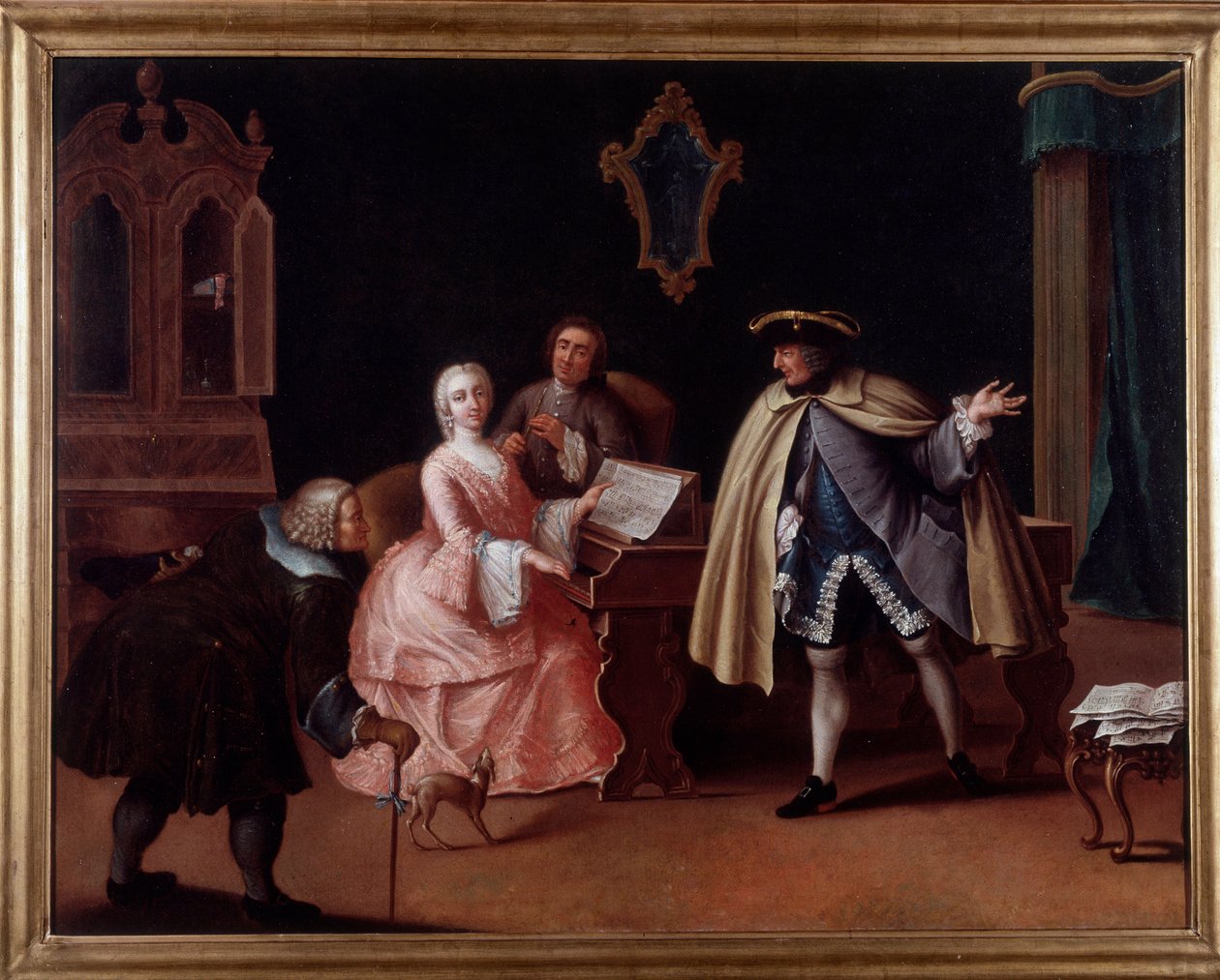 Musiikkitunti (maalaus tekijältä Pietro (after) Longhi
