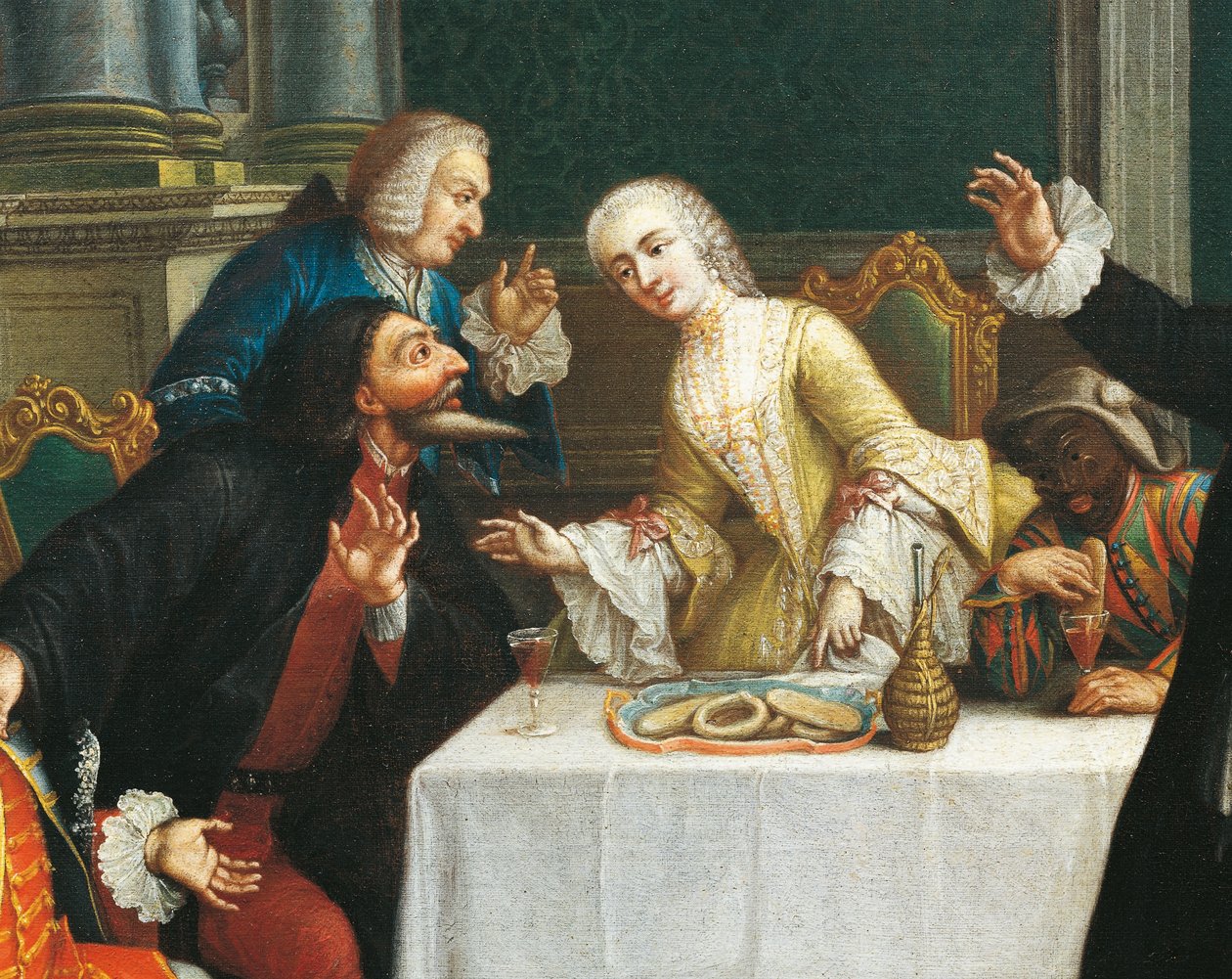 "Välipala naamioiden kanssa"" Commedia dell