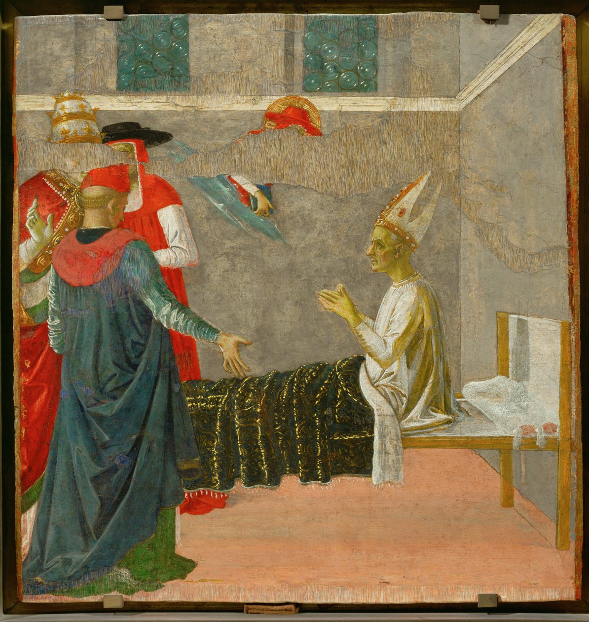 Pyhä Hieronymus elvyttää kardinaali Andrea ... tekijältä Pietro (studio of) Perugino