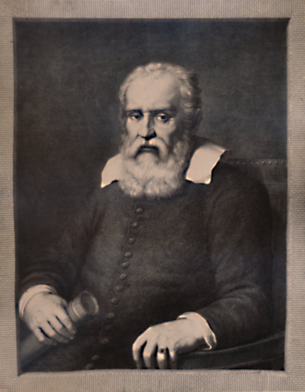 Galileo Galilei, italialainen tiedemies, 1700-luvun lopulla tai 1800-luvun alussa 1894 tekijältä Pietro Antonio Leone Bettelini