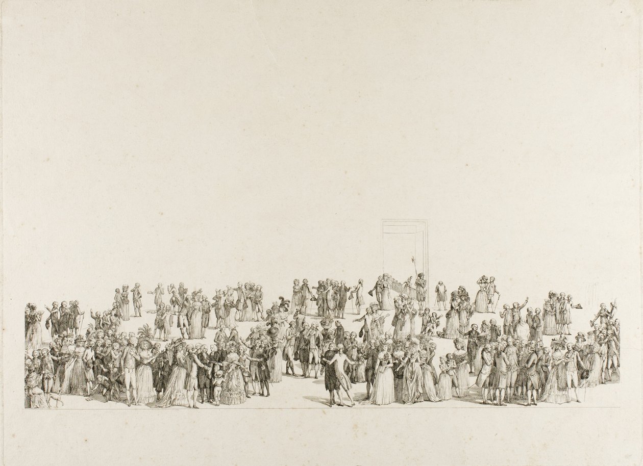 Näyttely Salon du Louvressa 1787, 1787 tekijältä Pietro Antonio Martini