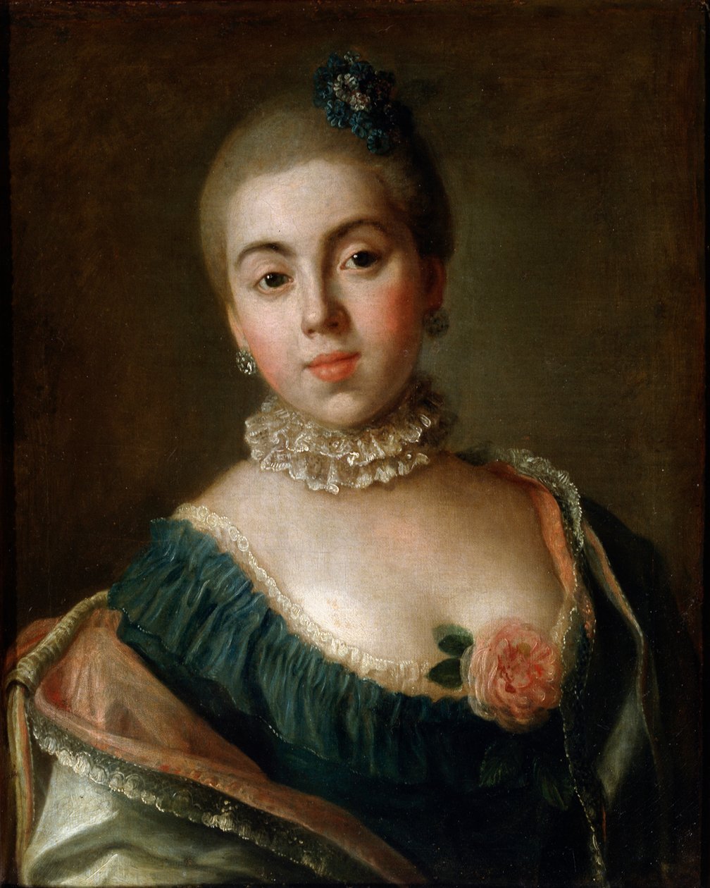 Kreivitär Anna Golitsynan muotokuva, Baroness Stroganova, 1759. tekijältä Pietro Antonio Rotari