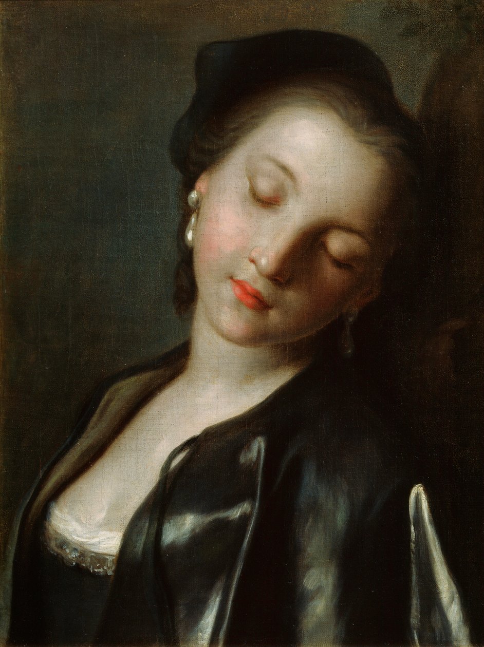 Nukkuva nuori nainen, 1700-luvun puoliväli tekijältä Pietro Antonio Rotari