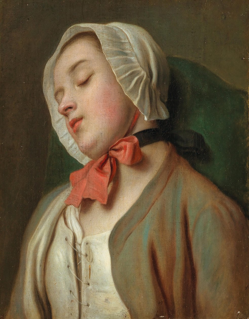 Nukkuva nuori nainen, 1700-luvun puoliväli. tekijältä Pietro Antonio Rotari