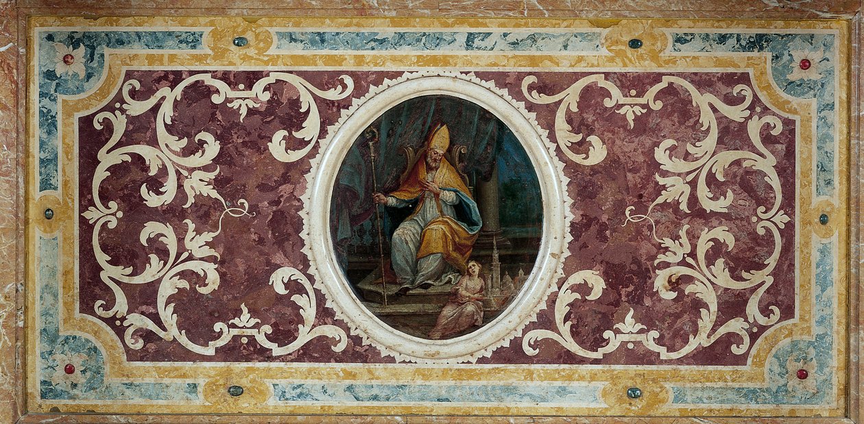 St Geminianuksen alttarin etuosa, 1727 (scagliola) tekijältä Pietro Battagliola