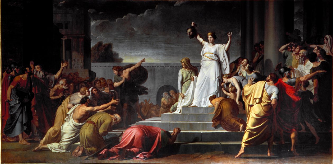 Judith näyttää Pietro Benvenutin (1769-1844) 1796 su. 417x821 cm Napoli, Museo di Capodimonte tekijältä Pietro Benvenuti